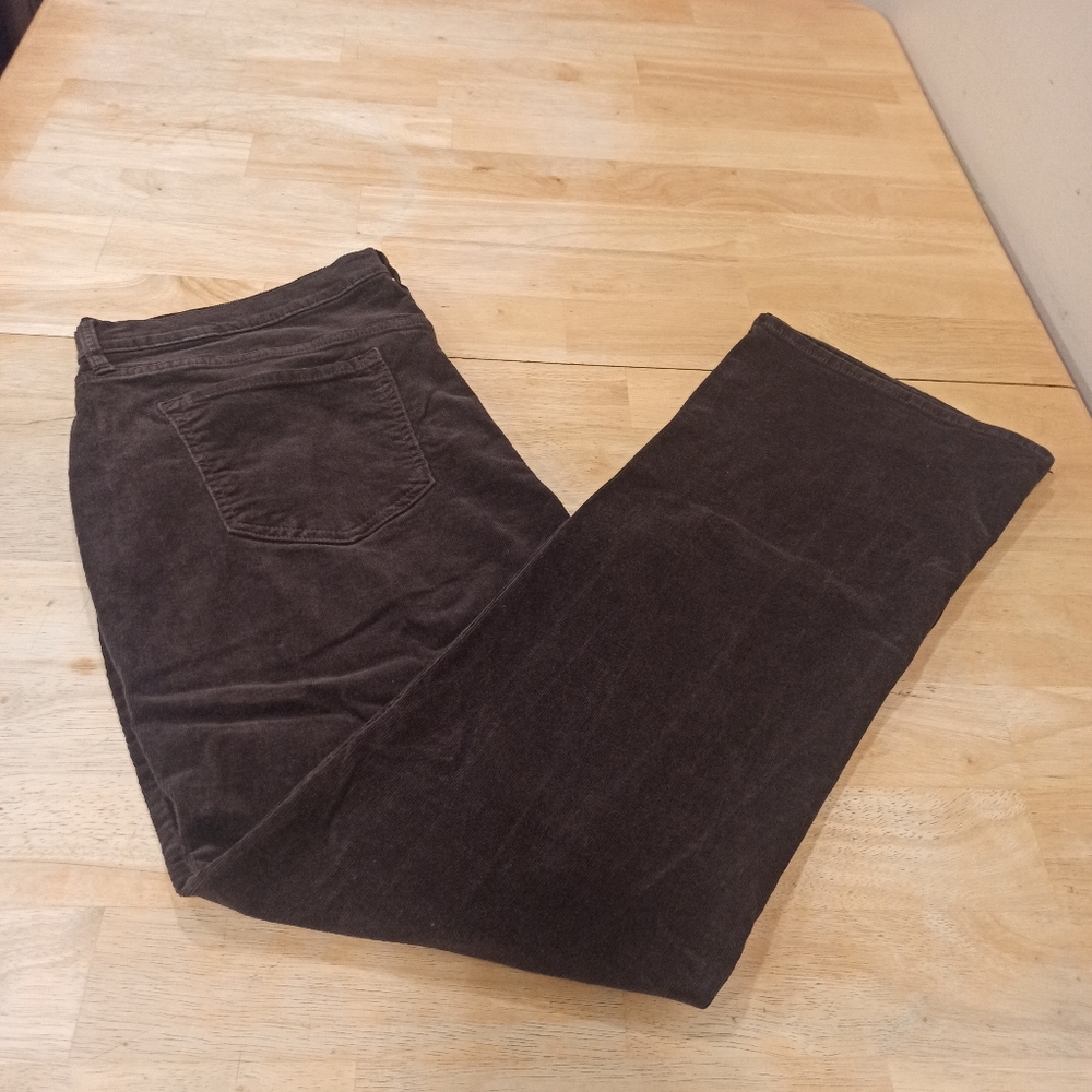 Old Navy Women's Corduroy Dark Brown Boot Cut Pants. Size 14